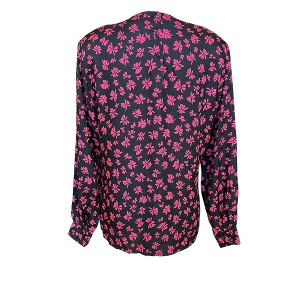 Vintage Country Sophisticates by Pendleton Floral Print Jewel Neck Blouse Size 8 - Picture 3 of 10